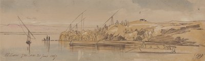 Luxor, 07:30 Uhr, 20. Januar 1867 (199) von Edward Lear